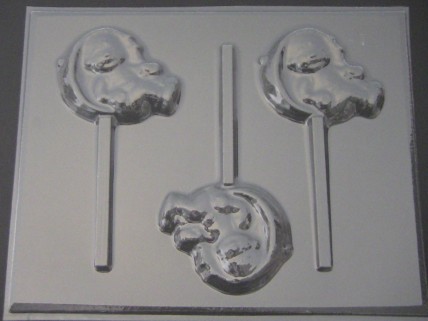 4204 Baby in Umbrella Chocolate or Hard Candy Lollipop Mold